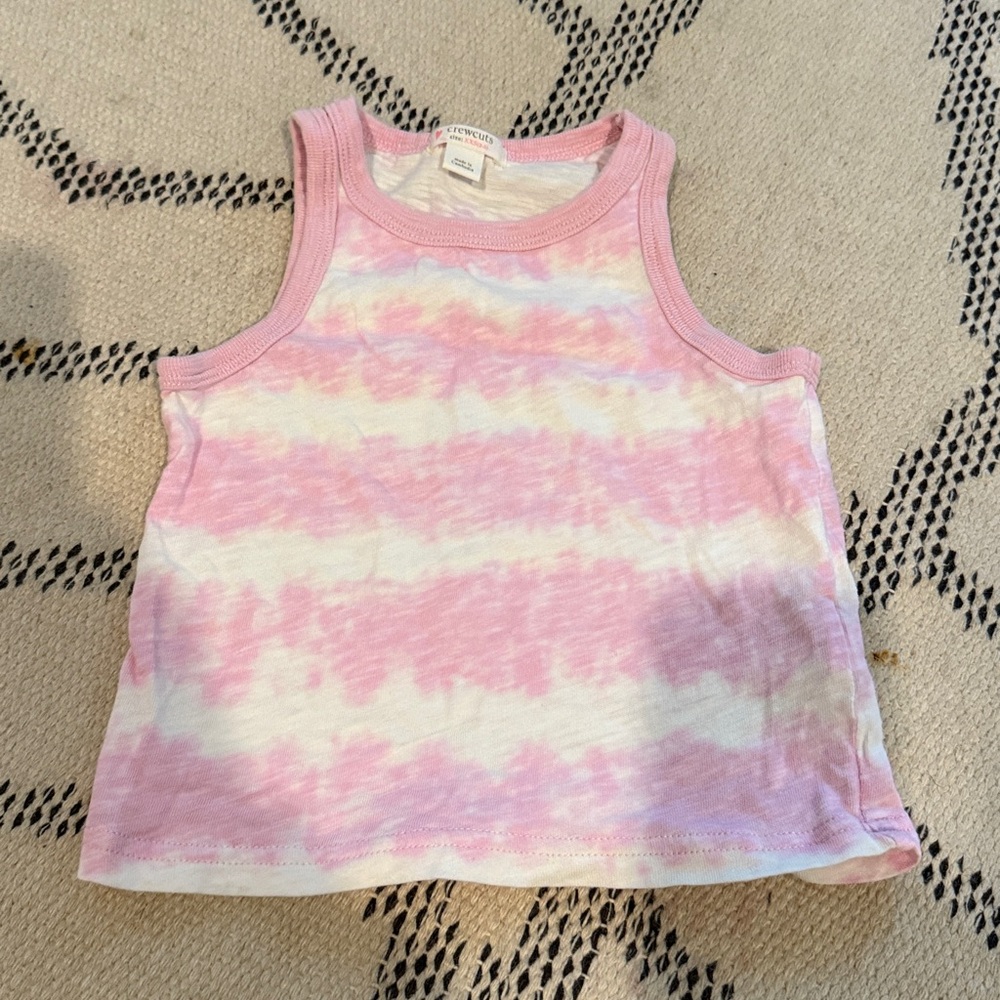 Crewcuts Girls Pink Tie Dye Tank Top size: 2-3T